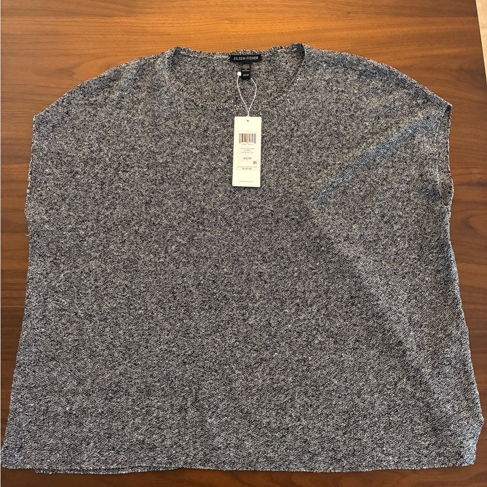 NWT Eileen Fisher crewneck knit sleeveless top
